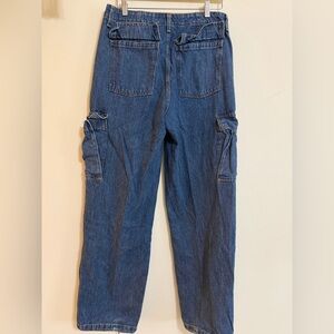 Levi's Medium Blue Denim Jeans with Gold Stitching